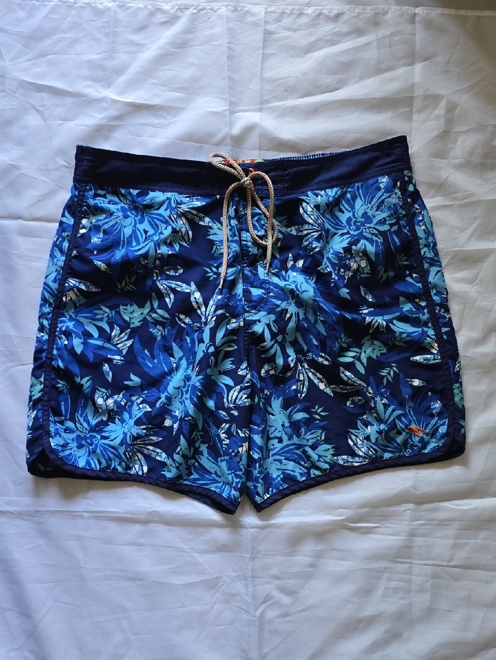 Ted Baker Men's Navy Blue Floral Swim Shorts